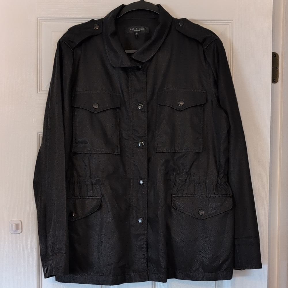 Rag & Bone Black Utility Jacket Women's L